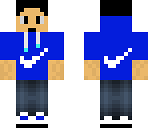 blue and white nike