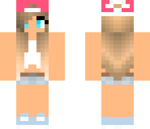 pink hat cool girl skin