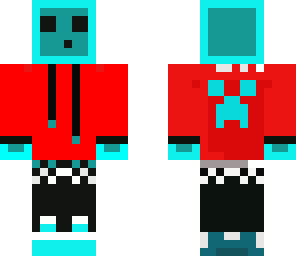blue slime red jacket