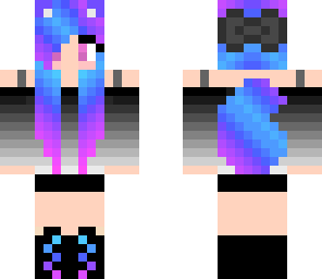 neon wolf girl