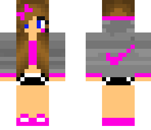 pink nike girl with bow 