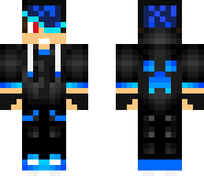 blue hoodie