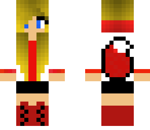 red fox girl with a red hood-headphones