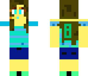 blue girl skin