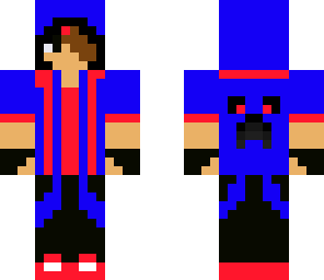 red and blue