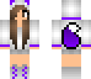 purple wolf girl