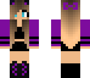 cute purple girl