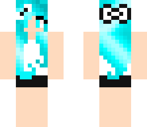 blue haired girl
