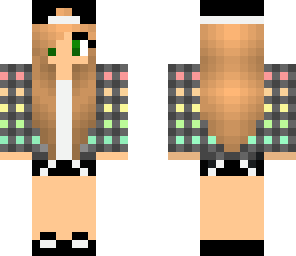 brown haired rainbow tomboy