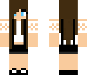 nerd suspenders with brown hair girl