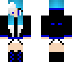 edit of blue ender girl