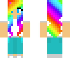 cute rainbow girl