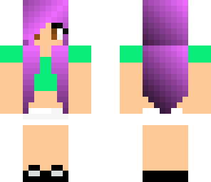 vibrent purple hair cute girl