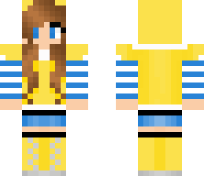 casual yellow and blue