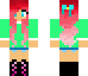 red dipped girl