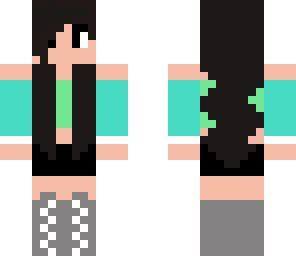 cute green aqua girl