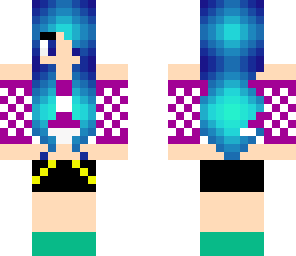 blue hair girl