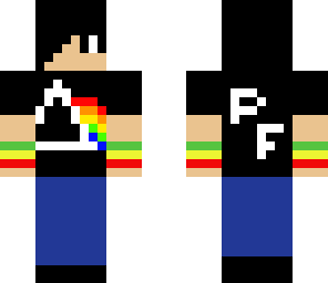 pink floyd fan with black hair