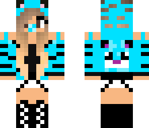 baby blue tiger girl
