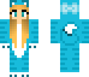 blue fox onsie