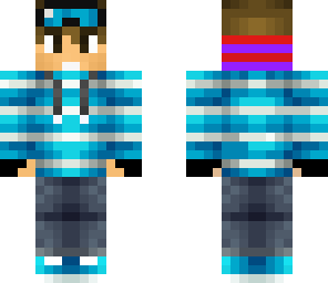 cool skin with hoodie and dj headphones