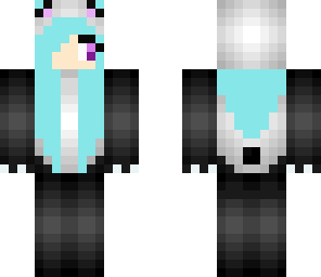 blue panda girl