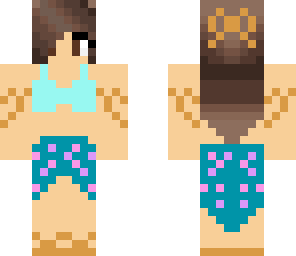 summer girl with brown hair and a bow
