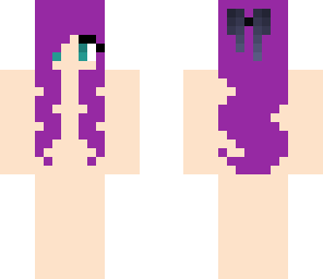 violet hair girl