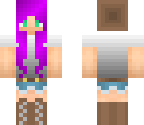 purple hair girl