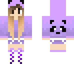 panda girl - purple