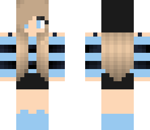 striped girl