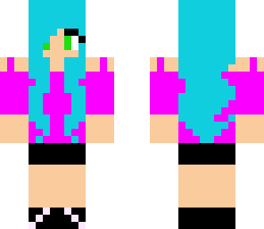 girl with blue hair