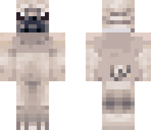 pug with no suit