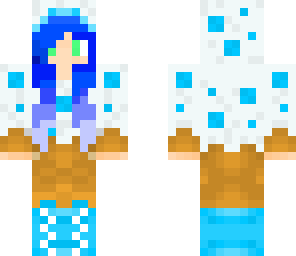 blue cake girl