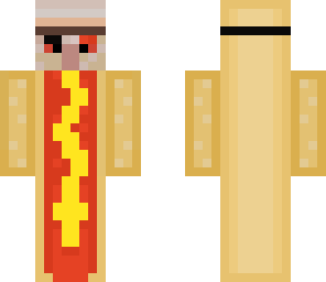 derpy hotdog with a iron golem mask