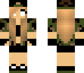 edited camo girl herobrine version