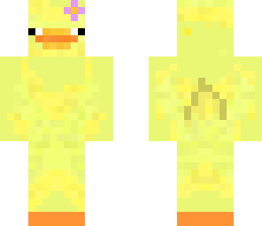 kawaii duckie with flower