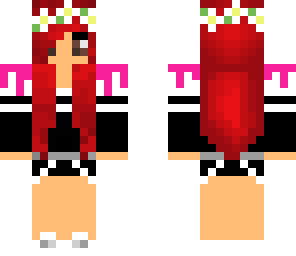 red head with strawberry sause