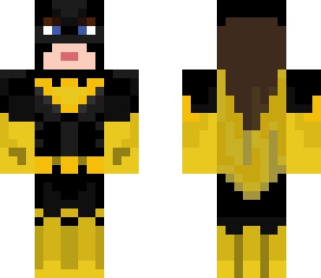 bat girl with cape added