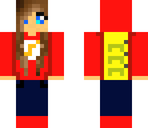 flash girl hiking skin