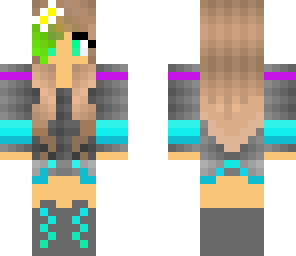 cute green tip girl