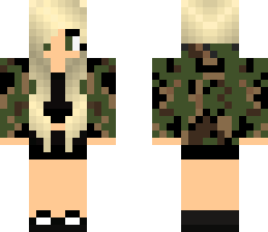 edit of camo girl by ljwolf24