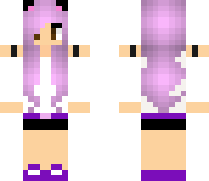 purple haired girl
