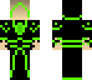 hodded warrior neon green