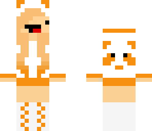 orange derpy panda girl