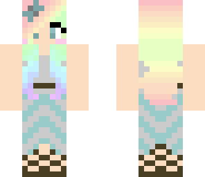 tropical rainbow girl