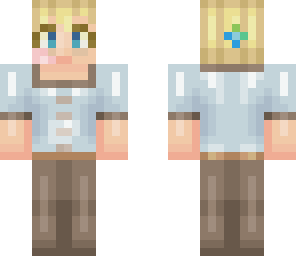 blonde girl with asian inspired clothing