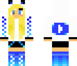 cute blue youtuber