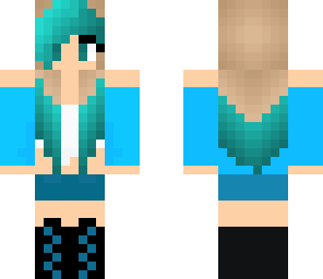 blue beach girl