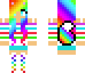 tiny fix on rainbow wolf girl